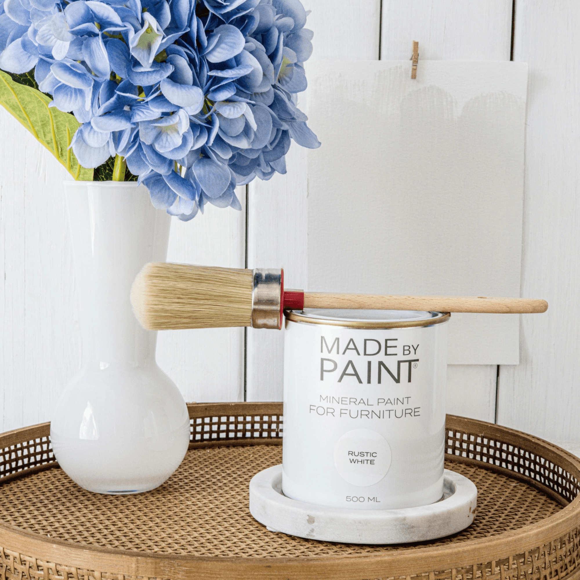 'Rustic White' Mineral Paint, Made By Paint, 500ml (White)