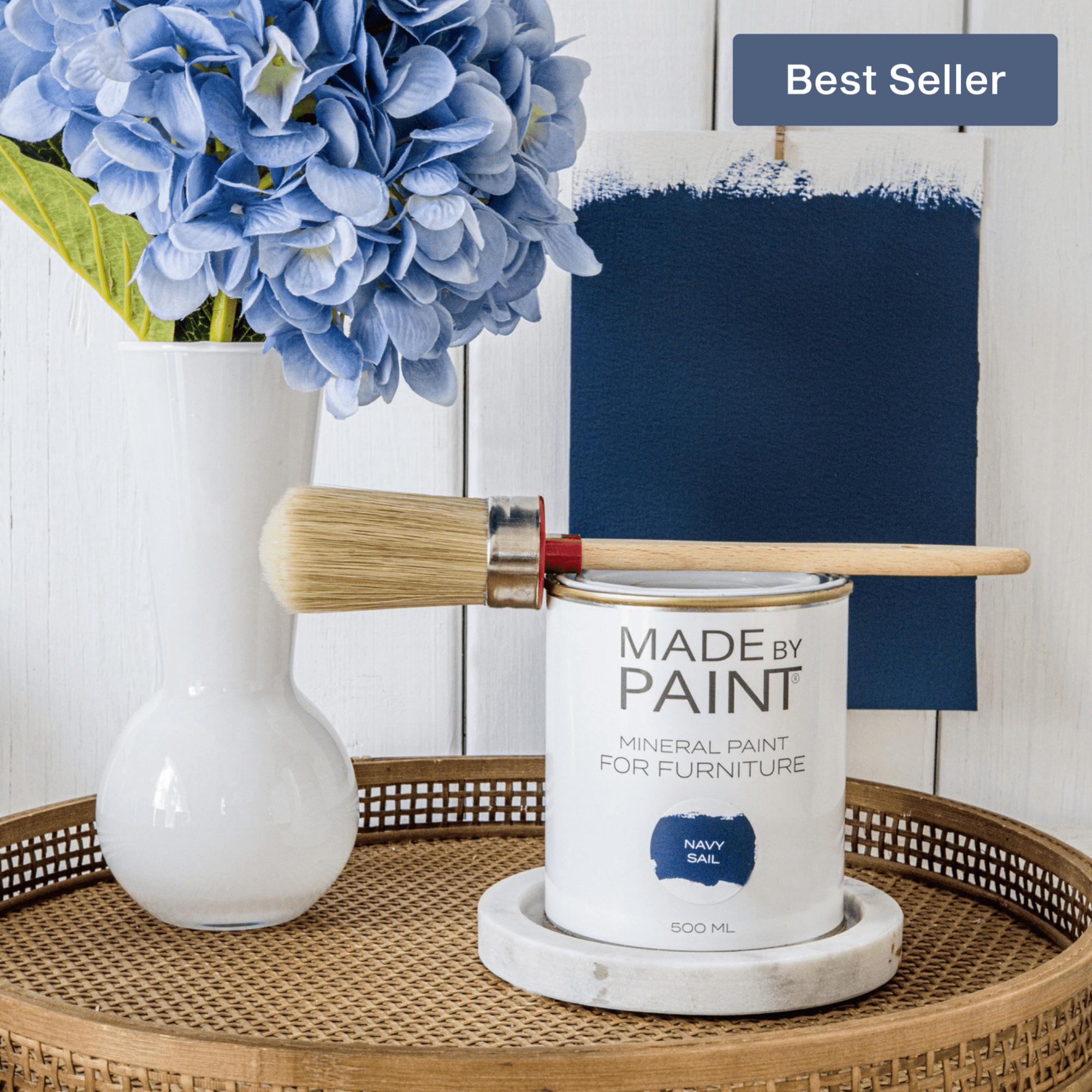 'Navy Sail' Mineral Paint, Made By Paint, 500ml (Navy)