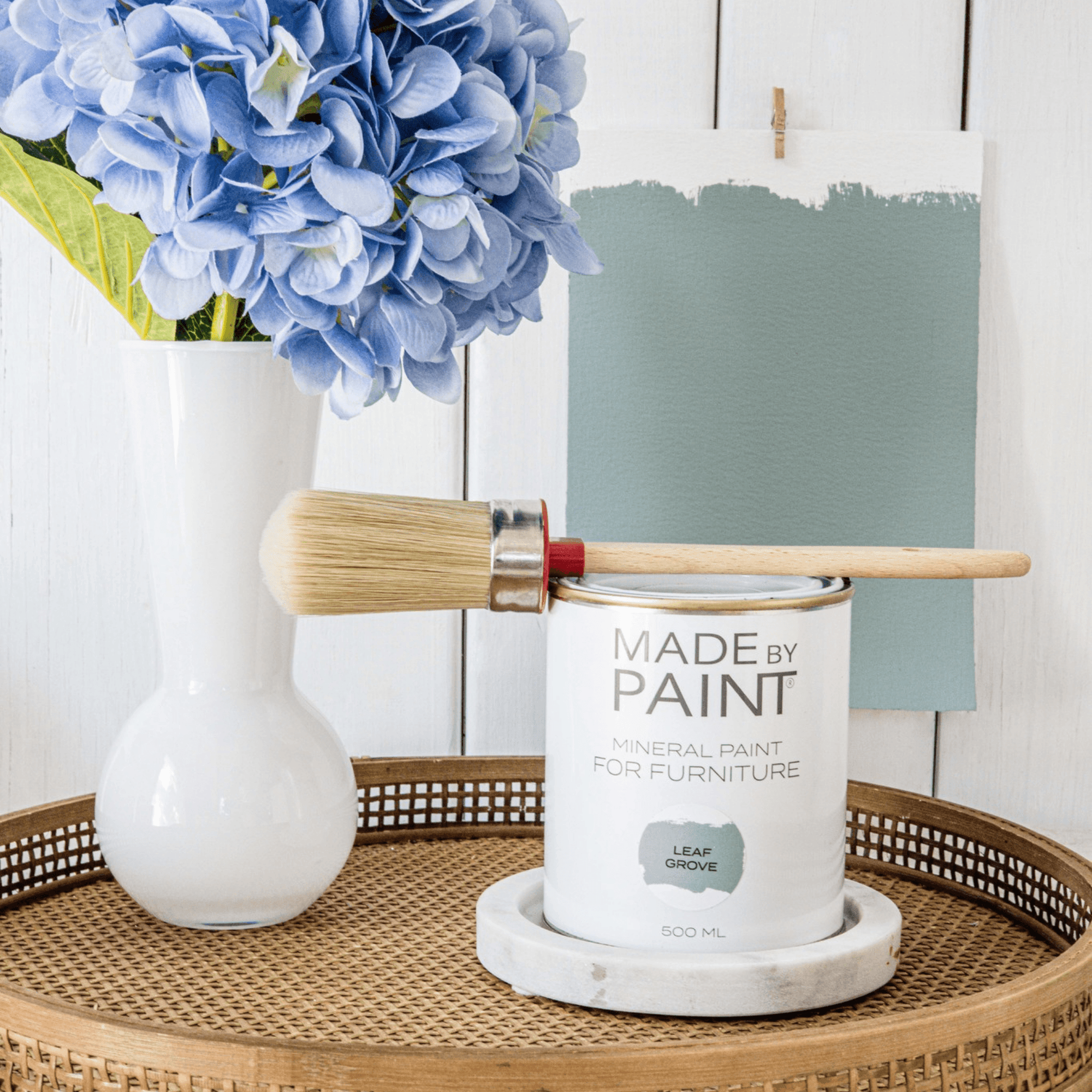'Leaf Grove' Mineral Paint, Made By Paint, 500ml (Sage Green)