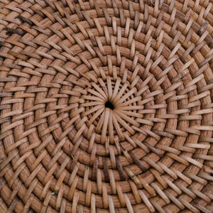 Rattan Brown Round Trays Home decor - Fuller's Flips