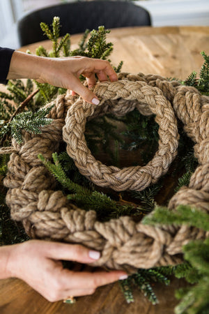 Hamptons Rope Wreaths Home decor - Fuller's Flips
