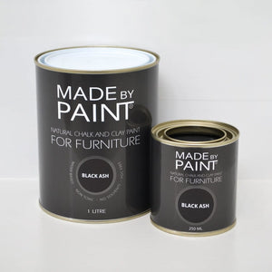 250ml ‘Black Ash’ Chalk & Clay Furniture Paint Chalk Paint - Fuller's Flips