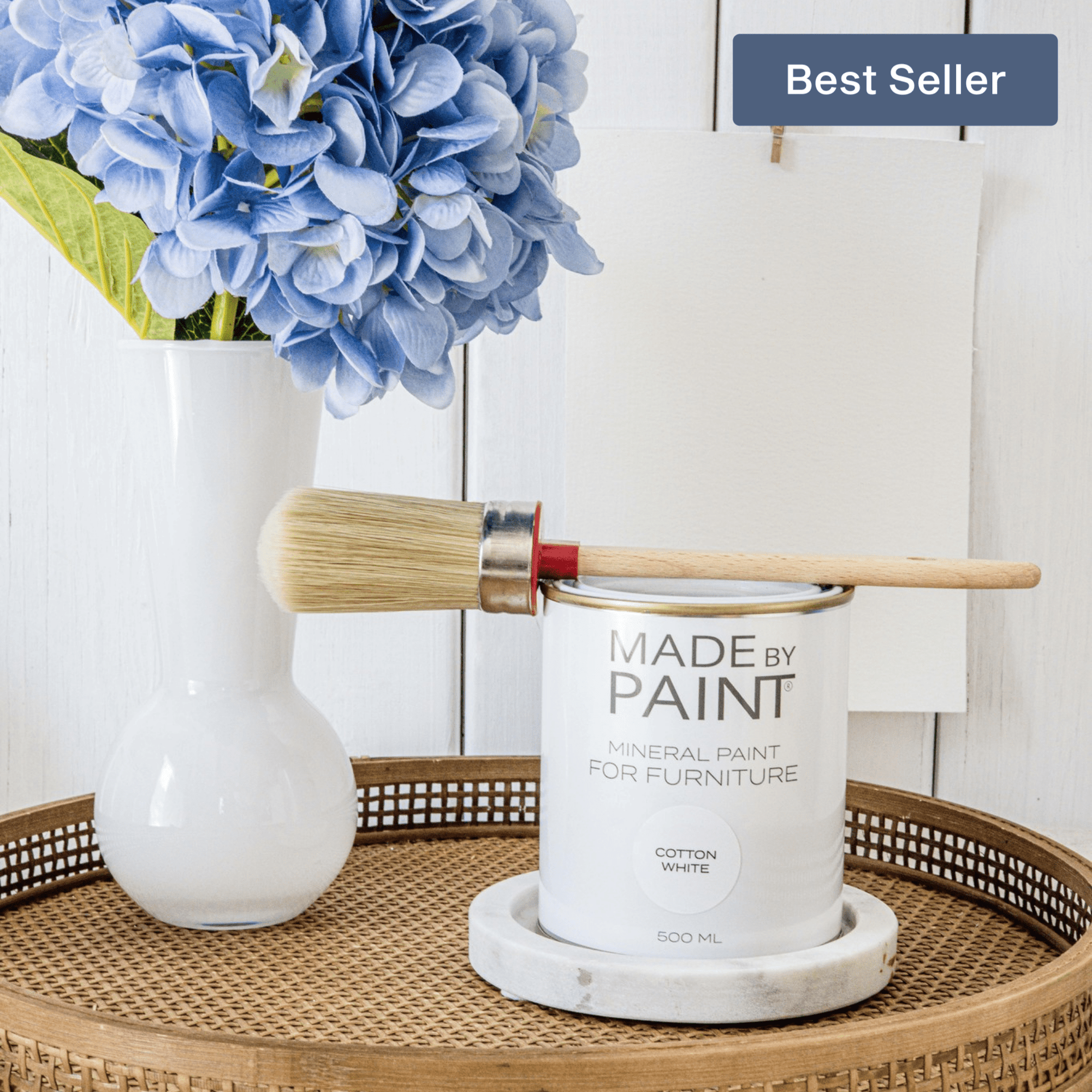 'Cotton White' Mineral Paint, Made By Paint, 500ml (White)