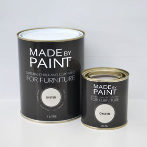 250ml ‘Oyster’ Chalk & Clay Furniture Paint Chalk Paint - Fuller's Flips